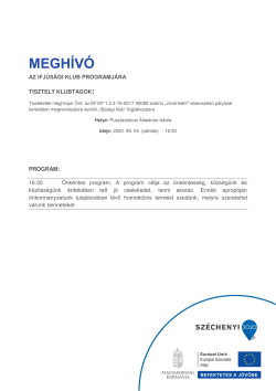 MEGHÍVÓ, Ifjúsági K., Önkéntes program, 2020.09.04., PDF-1