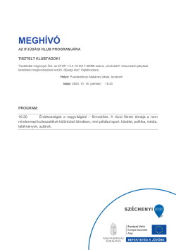 MEGHÍVÓ, Ifjúsági Klub, 2020.10.16., PDF-1