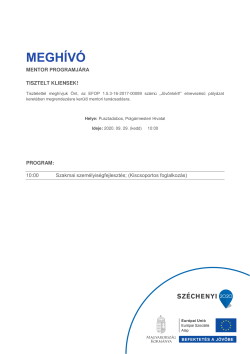 MEGHÍVÓ, Szakmai személyiségfejlesztés, 2020.09.29., PDF-1